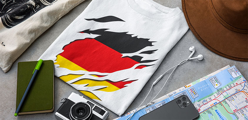amazon bedrucken Deutschland Fahne flagge T shirt