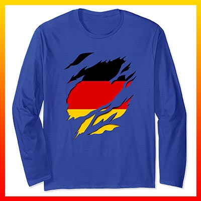 aamzon kaufen Deutschland Fahne flagge langarmshirt