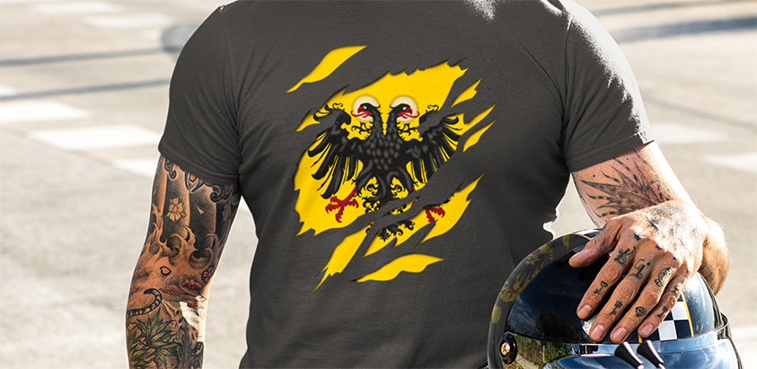 amazon kaufen Königs Kaiserfahne Adler Heilige Römische Reich 1400-1806 t shirt 