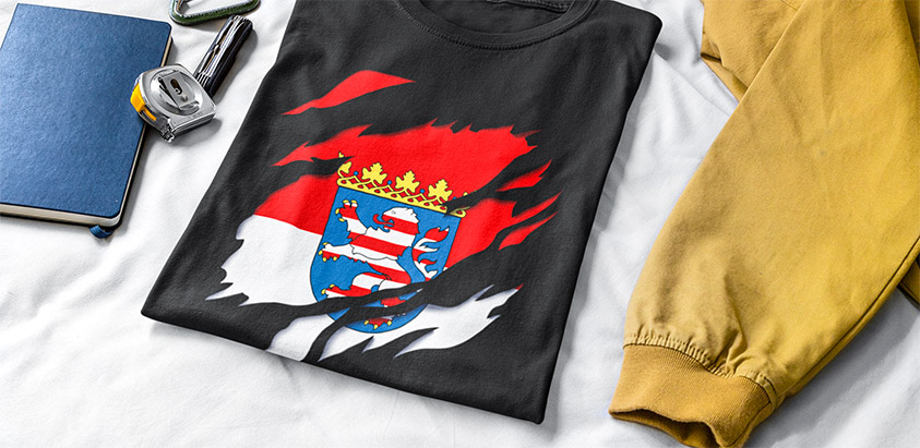 amazon bestellen Land Hessen Deutsche Fahne flagge und Wappen t shirt