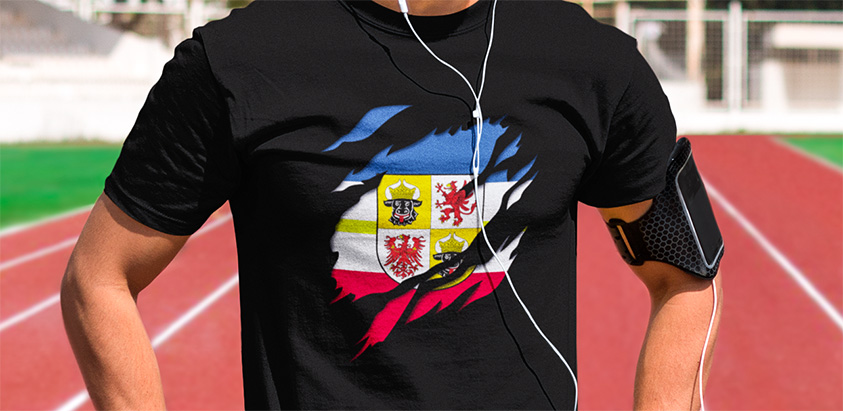 amazon bestellen Land Mecklenburg Vorpommern Deutsche Fahne flagge und Wappen T shirt