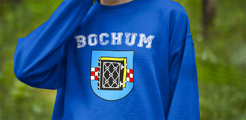amazon bestellen Stadt Bochum Fahne flagge und Wappen sweatshirt pullover