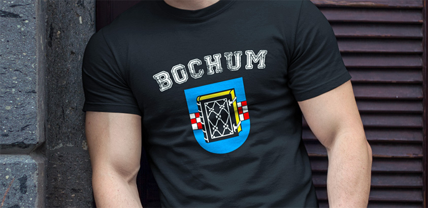 amazon bestellen Stadt Bochum Fahne flagge und Wappen t shirt