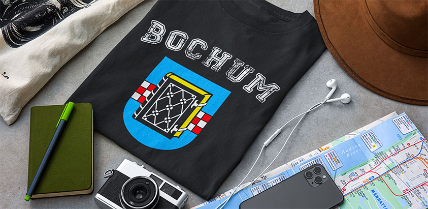 amazon bestellen Stadt Bochum Fahne flagge und Wappen t shirt