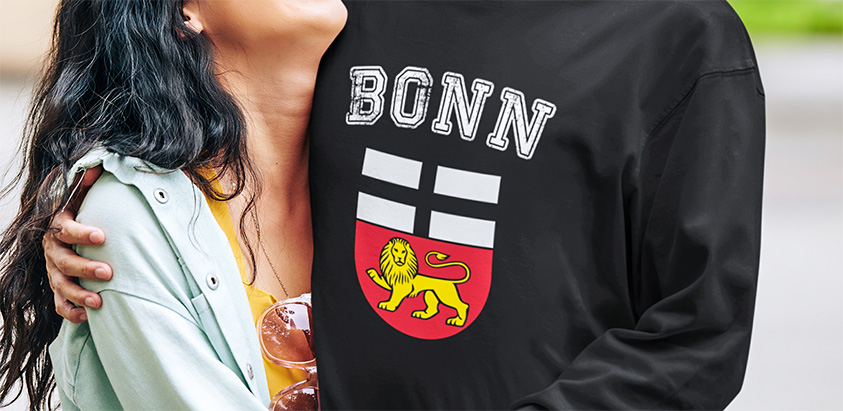 amazon bestellen Stadt Bonn Fahne flagge und Wappen sweatshirt pullover