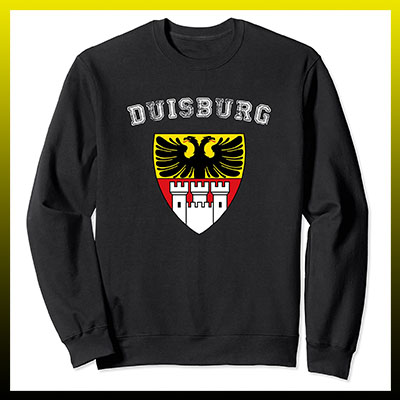 amazon kaufen Stadt Duisburg Fahne flagge und Wappen sweatshirt pullover