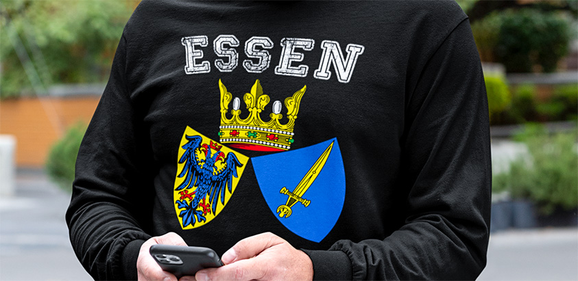 amazon kaufen Stadt Essen Fahne flagge und Wappen sweatshirt pullover