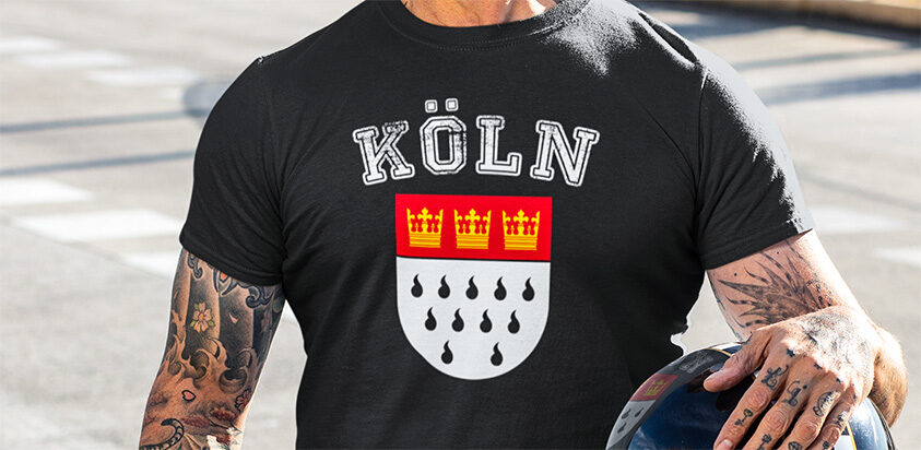 amazon bestellen Stadt Koeln Cologne Fahne flagge und Wappen t shirt