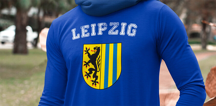 amazon kaufen Stadt Leipzig Fahne flagge und Wappen Langarmshirt