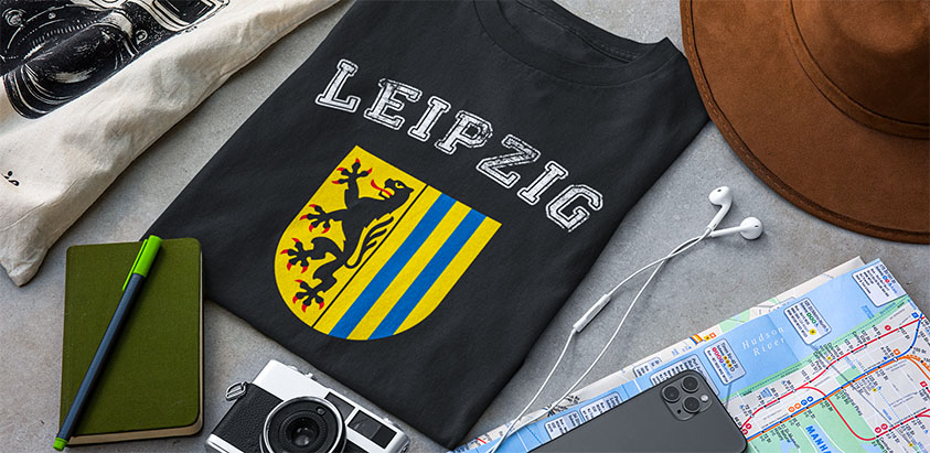 amazon bestellen Stadt Leipzig Fahne flagge und Wappen t shirt
