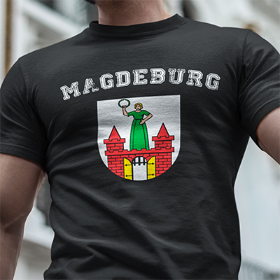 amazon kaufen Stadt Magdeburg Fahne flagge und Wappen t shirt