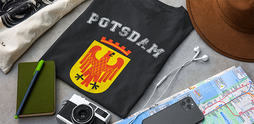 amazon kaufen Stadt Potsdam Fahne flagge und Wappen t shirt