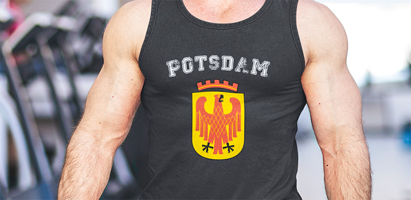 online bestellen Stadt Potsdam Fahne flagge und Wappen tanktop pullunder