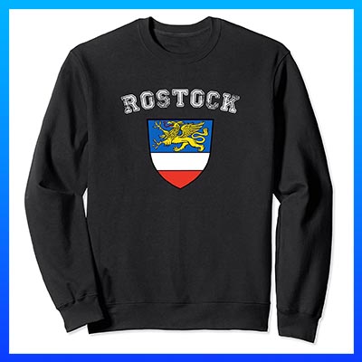 amazon kaufen Stadt Rostock Fahne flagge und Wappen sweatshirt pullover