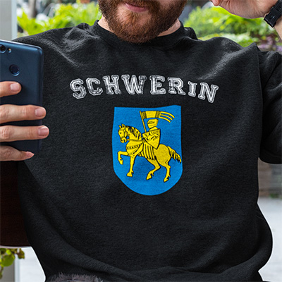 amazon bestellen Stadt Schwerin Fahne flagge und Wappen sweatshirt pullover