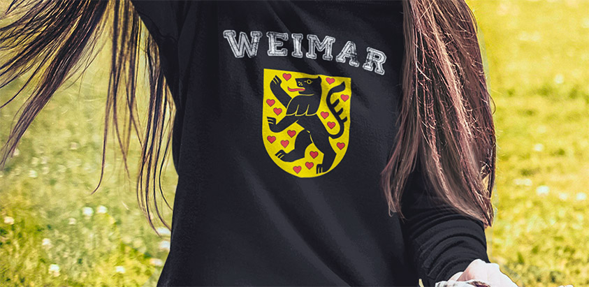 online kaufen Stadt Weimar Fahne flagge und Wappen sweatshirt pullover