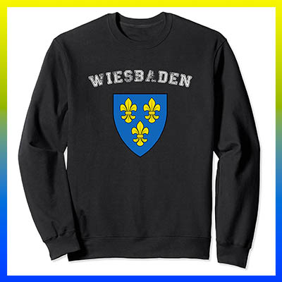 amazon kaufen Stadt Wiesbaden Fahne flagge und Wappen sweatshirt pullover