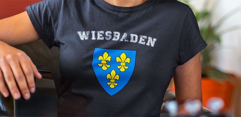 amazon bestellen Stadt Wiesbaden Fahne flagge und Wappen t shirt