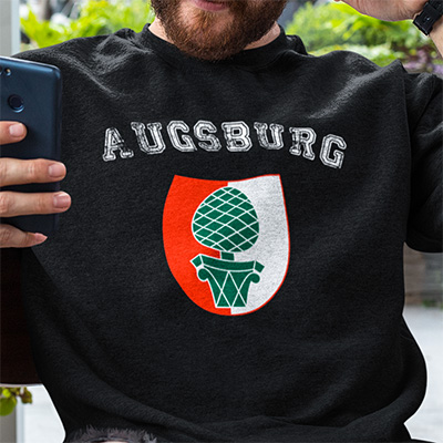 amazon kaufen Stadt augsburg Fahne flagge und Wappen sweatshirt pullover