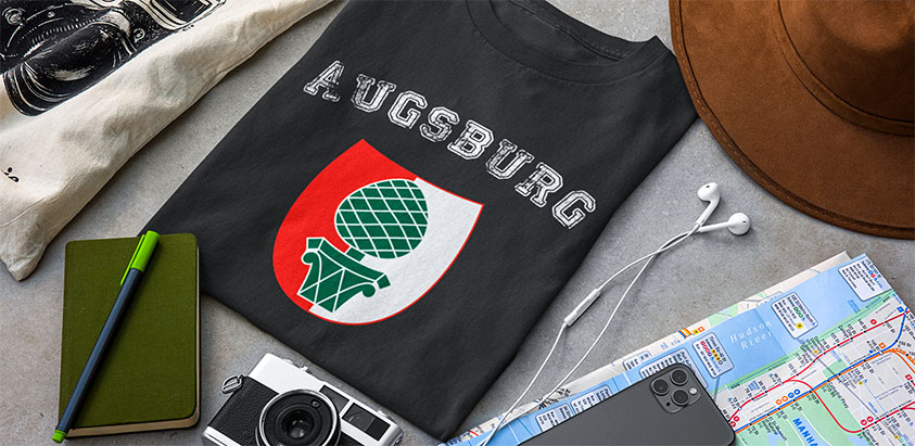 amazon kaufen Stadt augsburg Fahne flagge und Wappen t shirt
