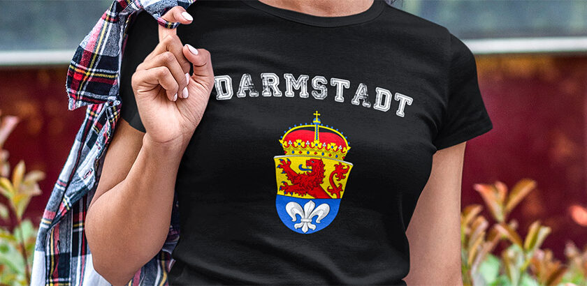 online kaufen Stadt darmstadt Fahne flagge und Wappen t shirt