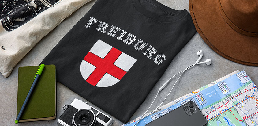 amazon kaufen Stadt freiburg Fahne flagge und Wappen t shirt