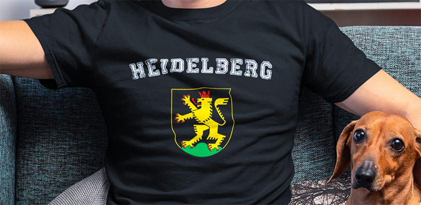 amazon kaufen Stadt heidelberg Fahne flagge und Wappen t shirt 