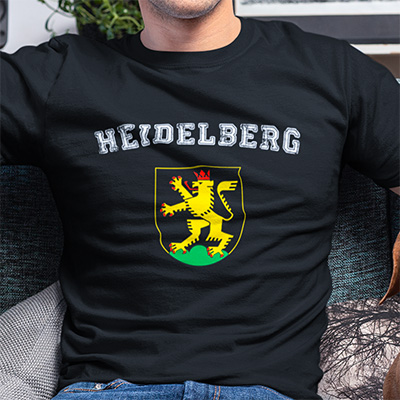 online kaufen Stadt heidelberg Fahne flagge und Wappen t shirt