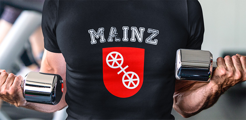 amazon bestellen Stadt mainz Fahne flagge und Wappen t shirt 