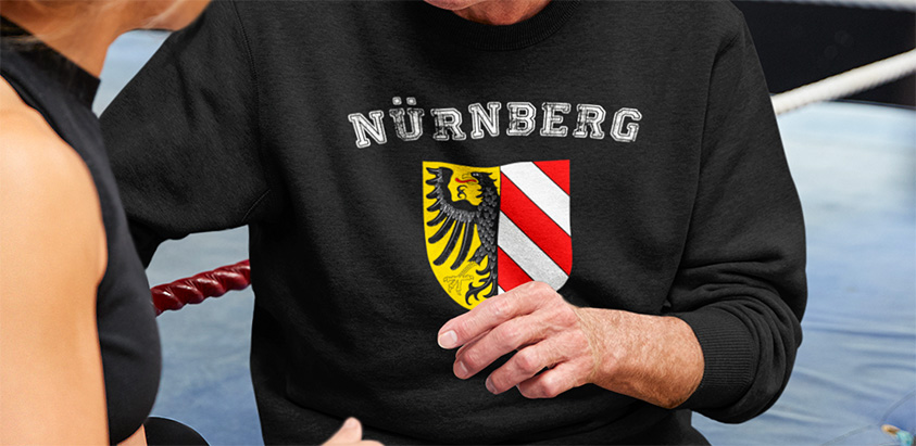 online bestellen Stadt nuernberg nürnberg Fahne flagge und Wappen sweatshirt pullover