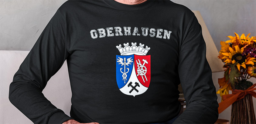 amazon kaufen Stadt oberhausen Fahne flagge und Wappen sweatshirt pullover 
