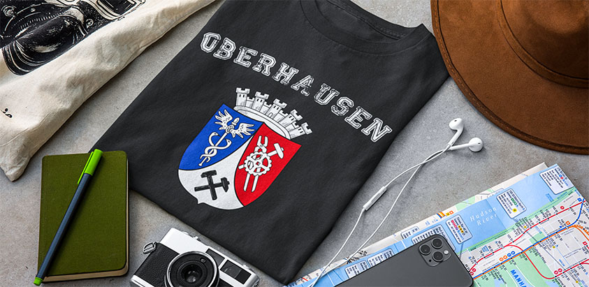 amazon bestellen Stadt oberhausen Fahne flagge und Wappen t shirt