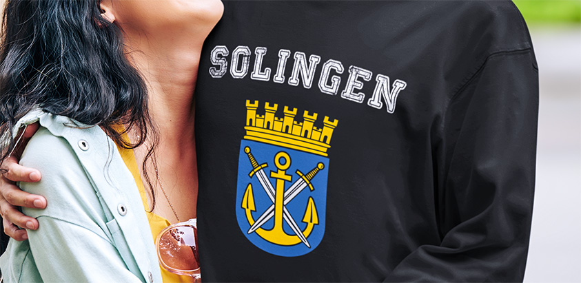 online bestellen Stadt solingen Fahne flagge und Wappen sweatshirt pullover